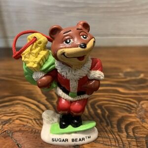 CHRISTMAS ORNAMENT SUGAR BEAR VINTAGE 1993 Post Golden Crisp‎ Cereal